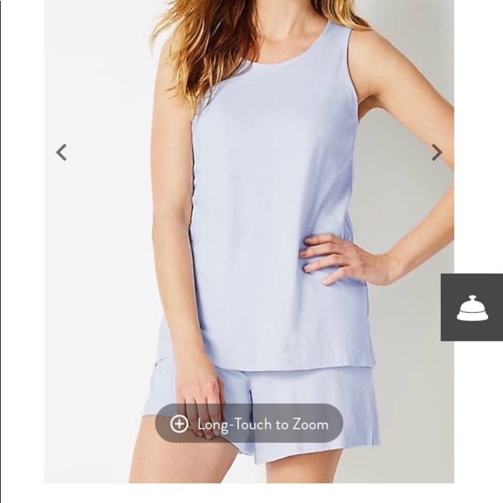J Jill Sleepwear relaxed tee & tie waist shorts